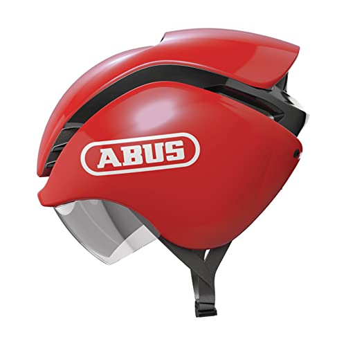 ABUS Fahrradhelm Gamechanger Tri - für Triathleten und Rennradfahrer - Aerodynamik für Bestzeiten - für Damen und Herren - Rot, Größe S ABUS Fahrradhelm Gamechanger Tri - für Triathleten und Rennradfahrer - Aerodynamik für Bestzeiten - für Damen und Herren - Rot, Größe S von ABUS