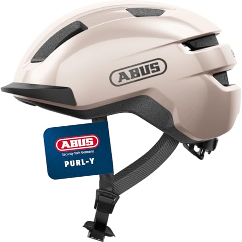ABUS Fahrradhelm Purl-Y – geeignet für E-Bike und S-Pedelec – stylisher NTA-Schutzhelm für Erwachsene und Jugendliche – Beige, Größe S ABUS Fahrradhelm Purl-Y – geeignet für E-Bike und S-Pedelec – stylisher NTA-Schutzhelm für Erwachsene und Jugendliche – Beige, Größe S von ABUS