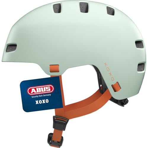 ABUS Fahrradhelm XOXO - Cityhelm im Skater-Look - Helm für Skateboard, Fahrrad, Scooter - mit optimiertem Kinnpolster - für Jugendliche und Erwachsene - Größe L, Grün ABUS Fahrradhelm XOXO - Cityhelm im Skater-Look - Helm für Skateboard, Fahrrad, Scooter - mit optimiertem Kinnpolster - für Jugendliche und Erwachsene - Größe L, Grün von ABUS