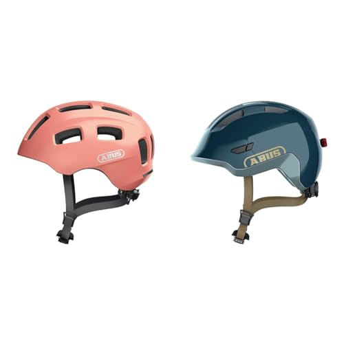 ABUS Fahrradhelm Youn-I 2.0 - mit Licht für Kinder, Jugendliche und Junge Erwachsene & Kinderhelm Smiley 3.0 ACE LED - Fahrradhelm mit Licht ABUS Fahrradhelm Youn-I 2.0 - mit Licht für Kinder, Jugendliche und Junge Erwachsene & Kinderhelm Smiley 3.0 ACE LED - Fahrradhelm mit Licht von ABUS
