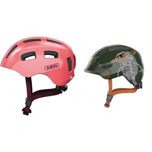 ABUS Fahrradhelm Youn-I 2.0 - mit Licht für Kinder, Jugendliche und Junge Erwachsene & Kinderhelm Smiley 3.0 - Fahrradhelm mit tiefer Passform ABUS Fahrradhelm Youn-I 2.0 - mit Licht für Kinder, Jugendliche und Junge Erwachsene & Kinderhelm Smiley 3.0 - Fahrradhelm mit tiefer Passform von ABUS