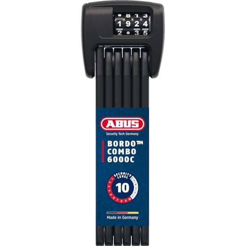ABUS Faltschloss Bordo 6000C mit SH-Schlosshalter - Zahlenschloss aus gehärtetem Stahl - mit 4-stelligem Code - ABUS-Sicherheitslevel 10 - Länge 90 cm ABUS Faltschloss Bordo 6000C mit SH-Schlosshalter - Zahlenschloss aus gehärtetem Stahl - mit 4-stelligem Code - ABUS-Sicherheitslevel 10 - Länge 90 cm von ABUS
