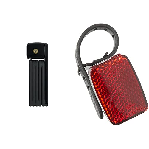 ABUS Faltschloss Bordo Lite 6055K - mit SR-Halterung - Extra-leichtes Fahrradschloss, ideal für Rennräder - 7-85 cm, Schwarz & FISCHER Erwachsene Reflektor Heck Universalhalterung, rot, Universal ABUS Faltschloss Bordo Lite 6055K - mit SR-Halterung - Extra-leichtes Fahrradschloss, ideal für Rennräder - 7-85 cm, Schwarz & FISCHER Erwachsene Reflektor Heck Universalhalterung, rot, Universal von ABUS