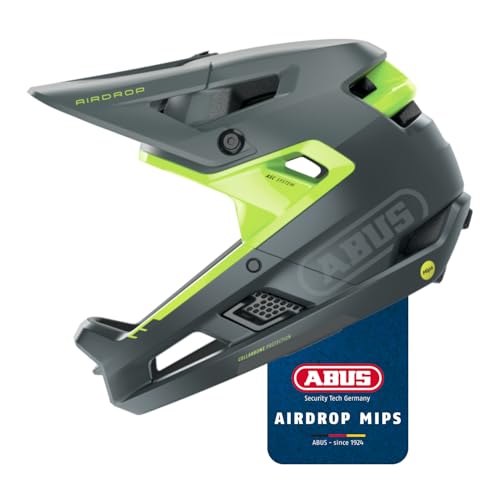 ABUS Fullface-Helm AirDrop MIPS - MTB: Downhill, Freeride und Enduro - Mountainbike-Helm mit optimierter Belüftung und Ambient Sound Channel - für Erwachsene, Grau, Größe S/M ABUS Fullface-Helm AirDrop MIPS - MTB: Downhill, Freeride und Enduro - Mountainbike-Helm mit optimierter Belüftung und Ambient Sound Channel - für Erwachsene, Grau, Größe S/M von ABUS