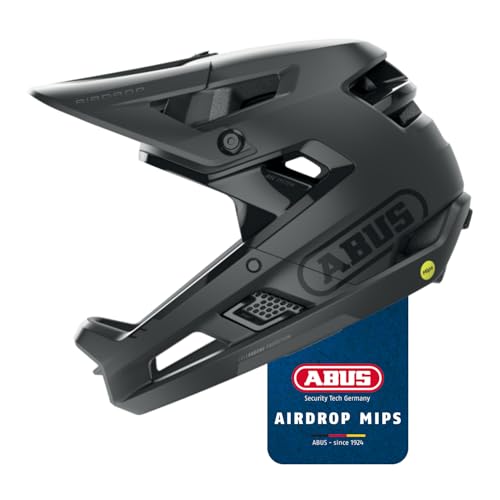 ABUS Fullface-Helm AirDrop MIPS - MTB: Downhill, Freeride und Enduro - Mountainbike-Helm mit optimierter Belüftung und Ambient Sound Channel - für Erwachsene, Schwarz, Größe S/M ABUS Fullface-Helm AirDrop MIPS - MTB: Downhill, Freeride und Enduro - Mountainbike-Helm mit optimierter Belüftung und Ambient Sound Channel - für Erwachsene, Schwarz, Größe S/M von ABUS
