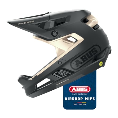 ABUS Fullface-Helm AirDrop MIPS - MTB: Downhill, Freeride und Enduro - Mountainbike-Helm mit optimierter Belüftung und Ambient Sound Channel - für Erwachsene, Schwarz/Gold, Größe L/XL ABUS Fullface-Helm AirDrop MIPS - MTB: Downhill, Freeride und Enduro - Mountainbike-Helm mit optimierter Belüftung und Ambient Sound Channel - für Erwachsene, Schwarz/Gold, Größe L/XL von ABUS