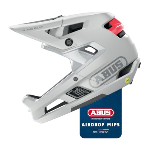 ABUS Fullface-Helm AirDrop MIPS - MTB: Downhill, Freeride und Enduro - Mountainbike-Helm mit optimierter Belüftung und Ambient Sound Channel - für Erwachsene, Weiß, Größe L/XL ABUS Fullface-Helm AirDrop MIPS - MTB: Downhill, Freeride und Enduro - Mountainbike-Helm mit optimierter Belüftung und Ambient Sound Channel - für Erwachsene, Weiß, Größe L/XL von ABUS