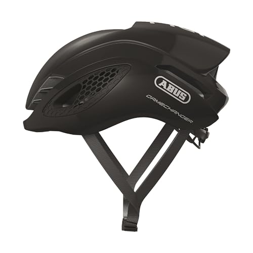 ABUS Rennradhelm GameChanger - Aerodynamischer Fahrradhelm mit optimalen Ventilationseigenschaften für Damen und Herren - Schwarz Glänzend, Größe L von ABUS