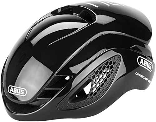 ABUS Rennradhelm GameChanger - Aerodynamischer Fahrradhelm mit optimalen Ventilationseigenschaften für Damen und Herren - Schwarz Glänzend, Größe M von ABUS