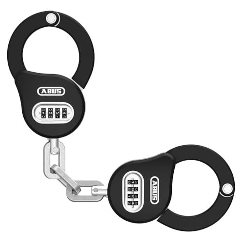 ABUS Handschellenschloss Chain Claw 10 – Fahrradschloss zur Sicherung von Fahrrad, E-Scooter und Roller – 47 cm lang – mit Zahlencode – Schwarz ABUS Handschellenschloss Chain Claw 10 – Fahrradschloss zur Sicherung von Fahrrad, E-Scooter und Roller – 47 cm lang – mit Zahlencode – Schwarz von ABUS