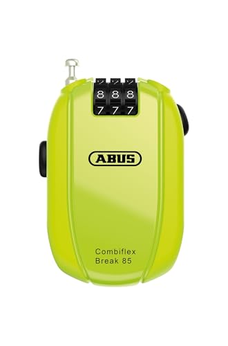 ABUS Kabelschloss Combiflex – Schloss zur Sicherung von Skiern, Helm, Kinderwagen und Gepäck – Break 85 – 85 cm lang – 1,5 mm stark – mit Zahlencode – Neongelb ABUS Kabelschloss Combiflex – Schloss zur Sicherung von Skiern, Helm, Kinderwagen und Gepäck – Break 85 – 85 cm lang – 1,5 mm stark – mit Zahlencode – Neongelb von ABUS