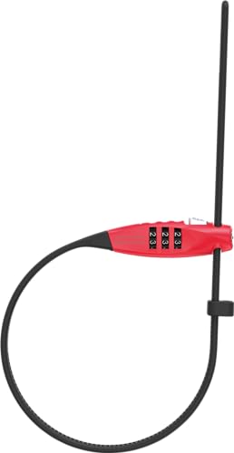 ABUS Kabelschloss Combiflex TravelGuard – Schloss zur Sicherung von Helm, Kinderwagen, Skiern und Gepäck – 45 cm Kabellänge – mit Zahlencode – rot ABUS Kabelschloss Combiflex TravelGuard – Schloss zur Sicherung von Helm, Kinderwagen, Skiern und Gepäck – 45 cm Kabellänge – mit Zahlencode – rot von ABUS