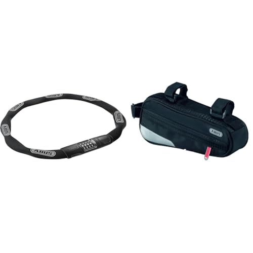 ABUS Kettenschloss 8808C - stabiles Zahlenschloss aus speziell gehärtetem Stahl & Fahrradtasche Oryde ST 2200 - Rahmentasche mit Klettbandverschluss ABUS Kettenschloss 8808C - stabiles Zahlenschloss aus speziell gehärtetem Stahl & Fahrradtasche Oryde ST 2200 - Rahmentasche mit Klettbandverschluss von ABUS