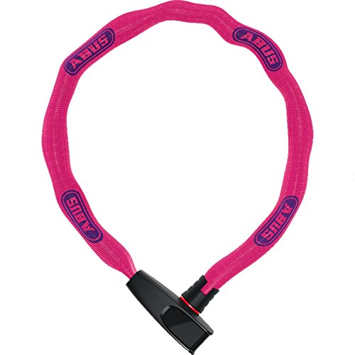 ABUS Kettenschloss Catena 6806K – Leichtes Fahrradschloss aus gehärtetem Stahl mit modischem Textilschlauch – Vierkantkette mit ABUS-Sicherheitslevel 6 – 85 cm – Pink ABUS Kettenschloss Catena 6806K – Leichtes Fahrradschloss aus gehärtetem Stahl mit modischem Textilschlauch – Vierkantkette mit ABUS-Sicherheitslevel 6 – 85 cm – Pink von ABUS