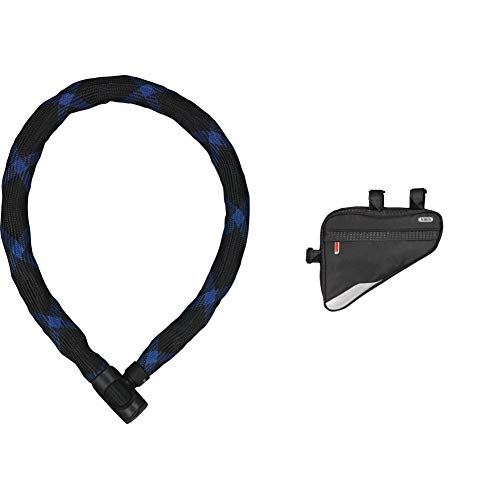 ABUS Kettenschloss Ivera Chain 7210/110 – Fahrradschloss mit Kunstfaserummantelung – Sicherheitslevel 8 – 110 cm – 55142 – Schwarz & Fahrradtasche ST 2250, Black, 23.5 x 19.5 x 5 cm ABUS Kettenschloss Ivera Chain 7210/110 – Fahrradschloss mit Kunstfaserummantelung – Sicherheitslevel 8 – 110 cm – 55142 – Schwarz & Fahrradtasche ST 2250, Black, 23.5 x 19.5 x 5 cm von ABUS