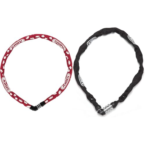 ABUS Kettenschloss Steel-O-Chain 4804C Symbols – Zahlenschloss für Kinderfahrräder – ABUS-Sicherheitslevel 3 – 75 cm – Rot & kettingslot code 1200/60 web black ABUS Kettenschloss Steel-O-Chain 4804C Symbols – Zahlenschloss für Kinderfahrräder – ABUS-Sicherheitslevel 3 – 75 cm – Rot & kettingslot code 1200/60 web black von ABUS