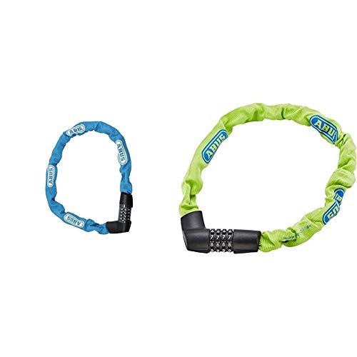 ABUS Kettenschloss Tresor 1385/85 Aqua – Zahlenschloss aus gehärtetem Stahl – Sicherheitslevel 7 – 85 cm – Blau & Kettenschloss Tresor 1385/75 Neon – Sicherheitslevel 6 – 75 cm – 71263 – Grün ABUS Kettenschloss Tresor 1385/85 Aqua – Zahlenschloss aus gehärtetem Stahl – Sicherheitslevel 7 – 85 cm – Blau & Kettenschloss Tresor 1385/75 Neon – Sicherheitslevel 6 – 75 cm – 71263 – Grün von ABUS