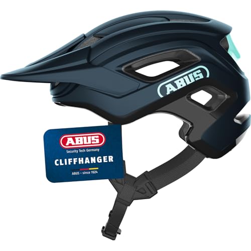 ABUS MTB-Helm Cliffhanger - Fahrradhelm für anspruchsvolle Trails - mit großen Lüftungsöffnungen & TriVider Riemensystem - für Damen und Herren - Blau/Mintgrün, Größe M ABUS MTB-Helm Cliffhanger - Fahrradhelm für anspruchsvolle Trails - mit großen Lüftungsöffnungen & TriVider Riemensystem - für Damen und Herren - Blau/Mintgrün, Größe M von ABUS