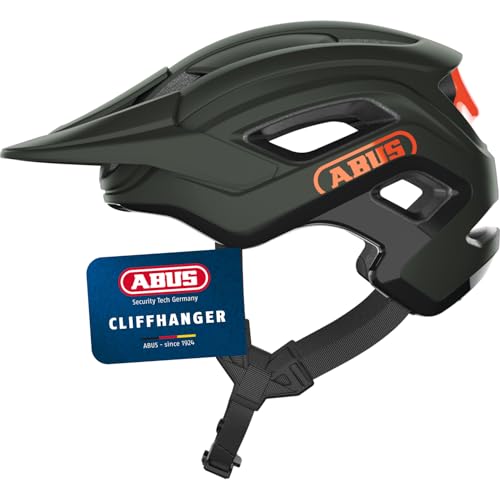ABUS MTB-Helm Cliffhanger - Fahrradhelm für anspruchsvolle Trails - mit großen Lüftungsöffnungen & TriVider Riemensystem - für Damen und Herren - Grün/Orange, Größe L ABUS MTB-Helm Cliffhanger - Fahrradhelm für anspruchsvolle Trails - mit großen Lüftungsöffnungen & TriVider Riemensystem - für Damen und Herren - Grün/Orange, Größe L von ABUS