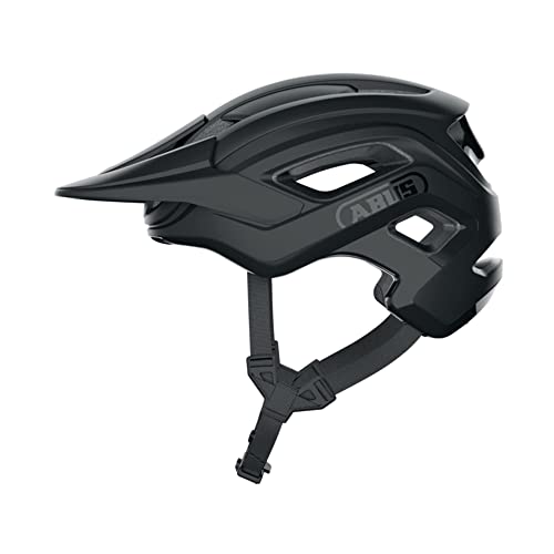 ABUS MTB-Helm Cliffhanger - Fahrradhelm für anspruchsvolle Trails - mit großen Lüftungsöffnungen & TriVider Riemensystem - für Damen und Herren - Schwarz Matt, Größe S von ABUS