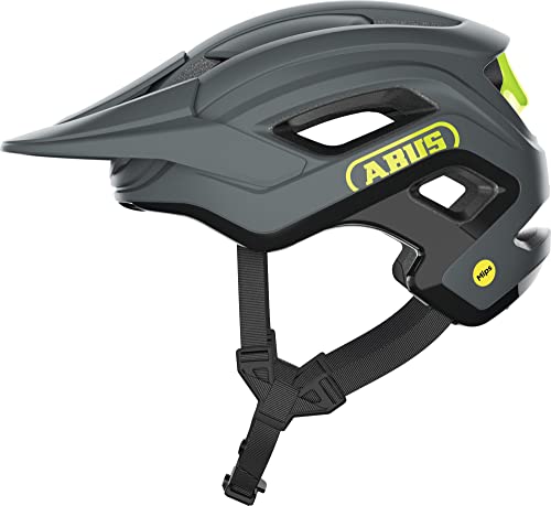 ABUS MTB-Helm Cliffhanger MIPS - Fahrradhelm für anspruchsvolle Trails - mit MIPS Aufprallschutz & großen Lüftungsöffnungen - für Damen und Herren - Grau/Gelb, Größe M ABUS MTB-Helm Cliffhanger MIPS - Fahrradhelm für anspruchsvolle Trails - mit MIPS Aufprallschutz & großen Lüftungsöffnungen - für Damen und Herren - Grau/Gelb, Größe M von ABUS