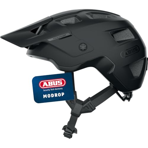 ABUS MTB-Helm MoDrop - robuster Fahrradhelm mit guter Belüftung für Mountainbiker - individuelle Passform - für Damen und Herren - Schwarz Matt, L ABUS MTB-Helm MoDrop - robuster Fahrradhelm mit guter Belüftung für Mountainbiker - individuelle Passform - für Damen und Herren - Schwarz Matt, L von ABUS