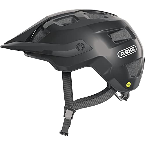 ABUS MTB-Helm MoTrip MIPS - Fahrradhelm für einen sicheren Einstieg in den Mountainbikesport - mit Aufprallschutz - für Damen und Herren - Schwarz Glänzend, Größe S ABUS MTB-Helm MoTrip MIPS - Fahrradhelm für einen sicheren Einstieg in den Mountainbikesport - mit Aufprallschutz - für Damen und Herren - Schwarz Glänzend, Größe S von ABUS
