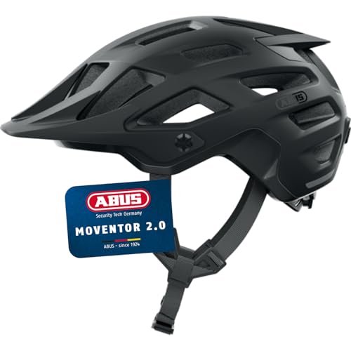 ABUS MTB-Helm Moventor 2.0 - komfortabler Fahrradhelm fürs Gelände - All-Mountain-Helm - für Damen und Herren - Schwarz Matt, L ABUS MTB-Helm Moventor 2.0 - komfortabler Fahrradhelm fürs Gelände - All-Mountain-Helm - für Damen und Herren - Schwarz Matt, L von ABUS
