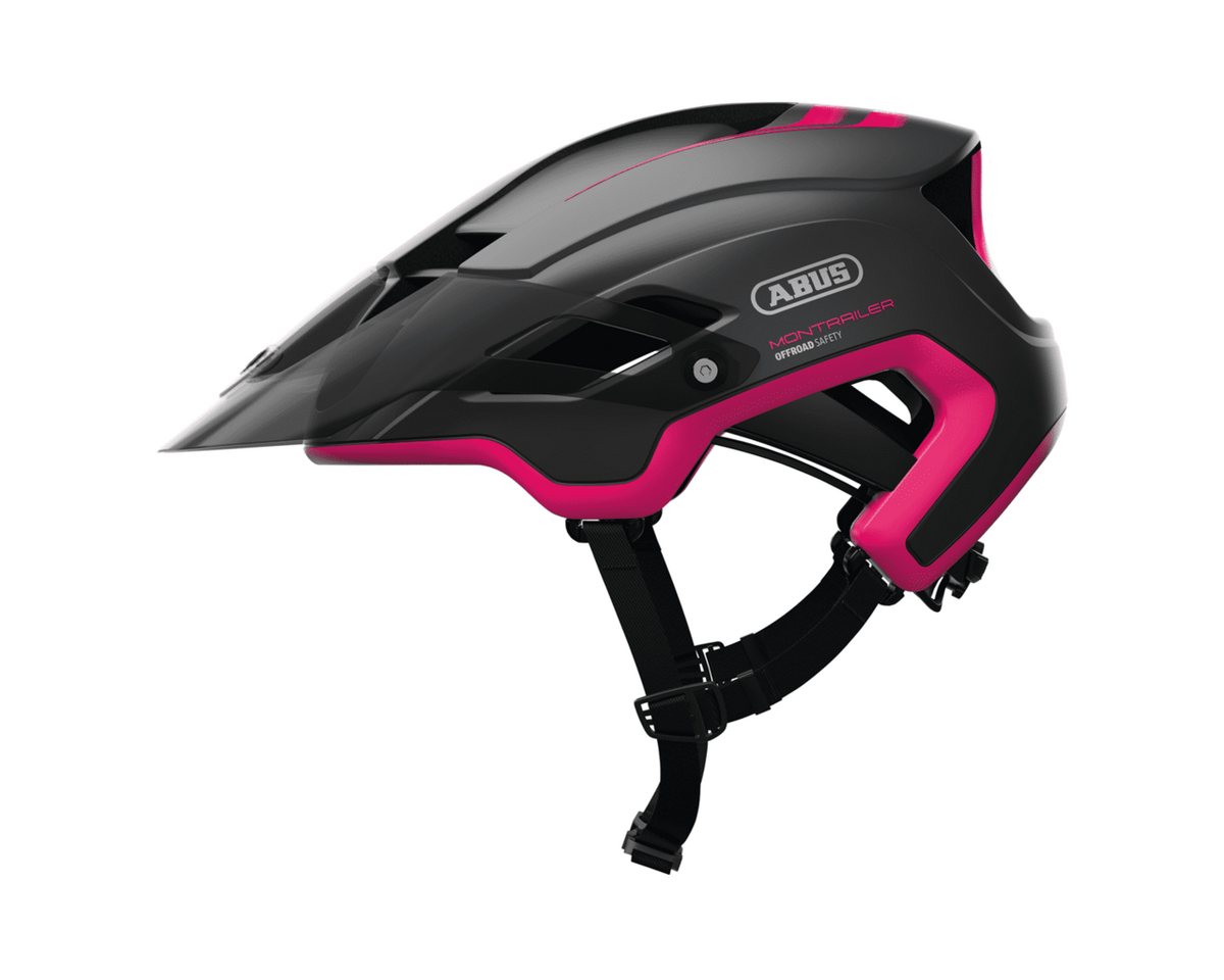 ABUS Mountainbikehelm MonTrailer Fahrradhelm - Schwarz/Pink von ABUS