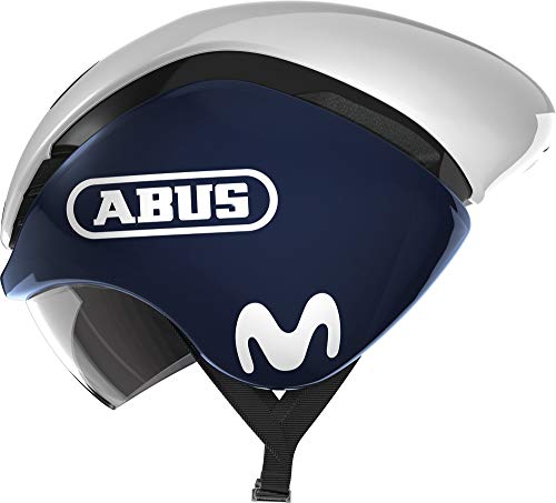 ABUS Zeitfahrhelm GameChanger TT - Aerodynamischer Fahrradhelm mit optimalen Ventilationseigenschaften für Damen und Herren - Blau/Weiß, Größe S ABUS Zeitfahrhelm GameChanger TT - Aerodynamischer Fahrradhelm mit optimalen Ventilationseigenschaften für Damen und Herren - Blau/Weiß, Größe S von ABUS