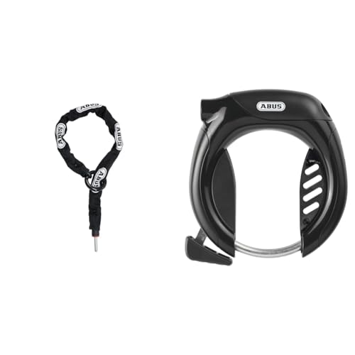 ABUS Rahmenschloss-Einsteckkette – Adaptor Chain 2.0 6KS & Rahmenschloss PRO TECTIC 4960 NR - Fahrradschloss zur Befestigung am Rahmen des Fahrrads - 8,5 mm - ABUS Sicherheitslevel 7 - Schwarz ABUS Rahmenschloss-Einsteckkette – Adaptor Chain 2.0 6KS & Rahmenschloss PRO TECTIC 4960 NR - Fahrradschloss zur Befestigung am Rahmen des Fahrrads - 8,5 mm - ABUS Sicherheitslevel 7 - Schwarz von ABUS