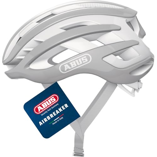 ABUS Rennradhelm AirBreaker - High-End Fahrradhelm für den professionellen Radsport - für Jugendliche und Erwachsene - Helm für Damen und Herren - Pure Grey, Größe S ABUS Rennradhelm AirBreaker - High-End Fahrradhelm für den professionellen Radsport - für Jugendliche und Erwachsene - Helm für Damen und Herren - Pure Grey, Größe S von ABUS