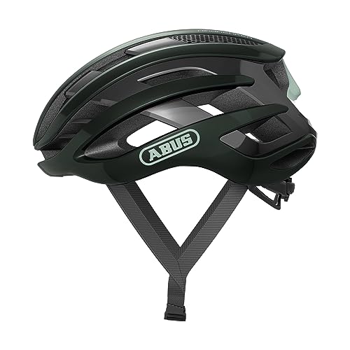 ABUS Rennradhelm AirBreaker - High-End Fahrradhelm für den professionellen Radsport - für Jugendliche und Erwachsene - Helm für Damen und Herren - Grün, Größe S von ABUS