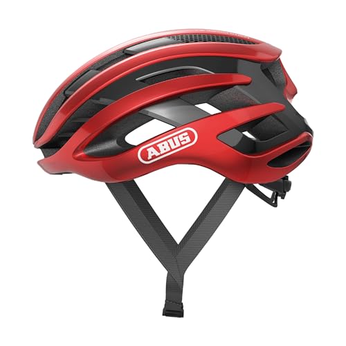 ABUS Rennradhelm AirBreaker - High-End Fahrradhelm für den professionellen Radsport - für Jugendliche und Erwachsene - Helm für Damen und Herren - Rot, Größe M von ABUS