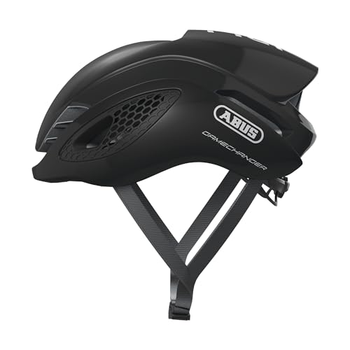 ABUS Rennradhelm GameChanger - Aerodynamischer Fahrradhelm mit optimalen Ventilationseigenschaften für Damen und Herren - Schwarz Glänzend, Größe S von ABUS
