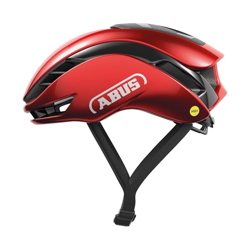 ABUS Rennradhelm Gamechanger 2.0 MIPS - High Performance Aerohelm mit optimierter Aerodynamik und Belüftung - für Damen und Herren - Größe M, Rot ABUS Rennradhelm Gamechanger 2.0 MIPS - High Performance Aerohelm mit optimierter Aerodynamik und Belüftung - für Damen und Herren - Größe M, Rot von ABUS