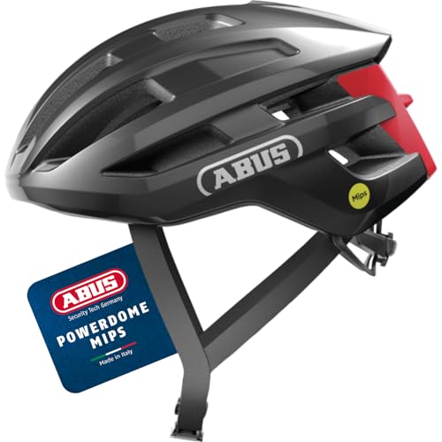 ABUS Rennradhelm PowerDome MIPS - leichter Fahrradhelm mit cleverem Belüftungssystem und Aufprallschutz - Made in Italy - für Damen und Herren - Dunkelgrau, Größe L ABUS Rennradhelm PowerDome MIPS - leichter Fahrradhelm mit cleverem Belüftungssystem und Aufprallschutz - Made in Italy - für Damen und Herren - Dunkelgrau, Größe L von ABUS