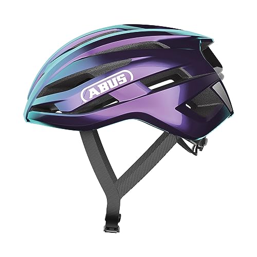 ABUS Rennradhelm StormChaser ACE - leichter Fahrradhelm für Radrennen, Gravelbike-Touren und Cyclocross - für Damen und Herren - Größe S, Violett von ABUS