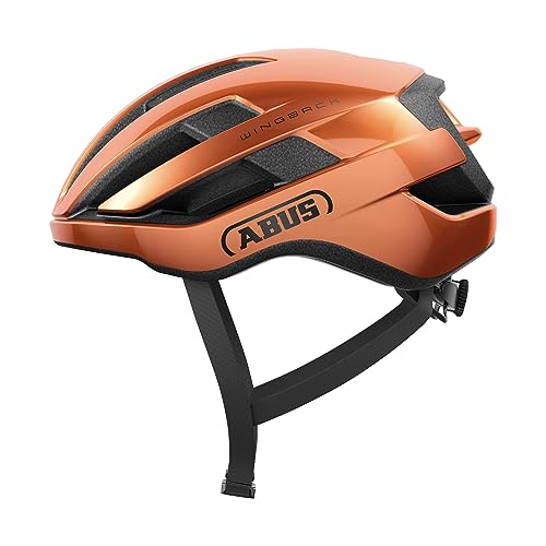 ABUS Rennradhelm WingBack – einfacher Roadhelm für sportliches Fahren im Alltag und in der Freizeit – für Erwachsene und Jugendliche – Orange, Größe L ABUS Rennradhelm WingBack – einfacher Roadhelm für sportliches Fahren im Alltag und in der Freizeit – für Erwachsene und Jugendliche – Orange, Größe L von ABUS