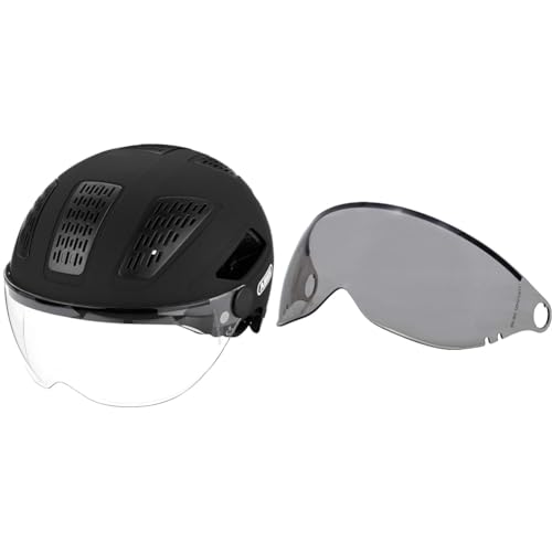 ABUS Stadthelm Hyban 2.0 ACE - Fahrradhelm mit Visier, Licht und ABS-Hartschale & Ersatzvisier für die Fahrradhelme Pedelec 2.0, Hyban ACE 2.0 und HUD-Y ACE ABUS Stadthelm Hyban 2.0 ACE - Fahrradhelm mit Visier, Licht und ABS-Hartschale & Ersatzvisier für die Fahrradhelme Pedelec 2.0, Hyban ACE 2.0 und HUD-Y ACE von ABUS