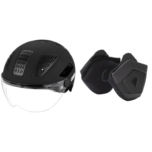 ABUS Stadthelm Hyban 2.0 ACE - Fahrradhelm mit Visier & Ohrenschützer - Pedelec 2.0 Earpads - ansteckbar an den Fahrradhelm - Winterkit, schwarz ABUS Stadthelm Hyban 2.0 ACE - Fahrradhelm mit Visier & Ohrenschützer - Pedelec 2.0 Earpads - ansteckbar an den Fahrradhelm - Winterkit, schwarz von ABUS