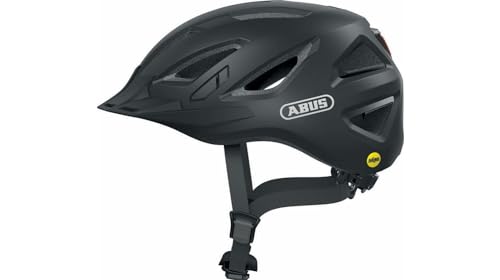 ABUS Stadthelm Hyban 2.0 MIPS - Fahrradhelm für den Alltag mit Rücklicht, ABS-Hartschale, Aufprallschutz - für Damen und Herren - Titan Matt, Größe M ABUS Stadthelm Hyban 2.0 MIPS - Fahrradhelm für den Alltag mit Rücklicht, ABS-Hartschale, Aufprallschutz - für Damen und Herren - Titan Matt, Größe M von ABUS