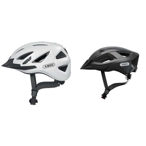 ABUS Stadthelm Urban-I 3.0 - Fahrradhelm mit Rücklicht, Schirm und Magnetverschluss & Stadthelm Aduro 2.0 - Allround-Fahrradhelm mit Licht ABUS Stadthelm Urban-I 3.0 - Fahrradhelm mit Rücklicht, Schirm und Magnetverschluss & Stadthelm Aduro 2.0 - Allround-Fahrradhelm mit Licht von ABUS