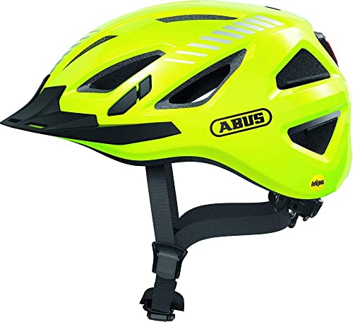 ABUS Stadthelm Urban-I 3.0 MIPS - Fahrradhelm mit Rücklicht, Schirm und Magnetverschluss für den Stadtverkehr - für Damen und Herren - Gelb Glänzend, L ABUS Stadthelm Urban-I 3.0 MIPS - Fahrradhelm mit Rücklicht, Schirm und Magnetverschluss für den Stadtverkehr - für Damen und Herren - Gelb Glänzend, L von ABUS