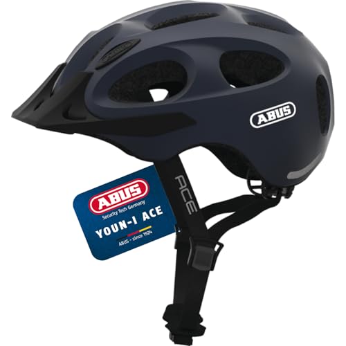 ABUS Stadthelm Youn-I ACE - mit integriertem LED-Rücklicht - Fahrradhelm für den Alltag - für Damen und Herren - Dunkelblau Matt, Größe S ABUS Stadthelm Youn-I ACE - mit integriertem LED-Rücklicht - Fahrradhelm für den Alltag - für Damen und Herren - Dunkelblau Matt, Größe S von ABUS
