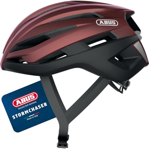 ABUS Rennradhelm StormChaser - Leichter und komfortabler Fahrradhelm für professionellen Radsport für Damen und Herren - Dunkelrot, Größe S (51-55 cm) ABUS Rennradhelm StormChaser - Leichter und komfortabler Fahrradhelm für professionellen Radsport für Damen und Herren - Dunkelrot, Größe S (51-55 cm) von ABUS