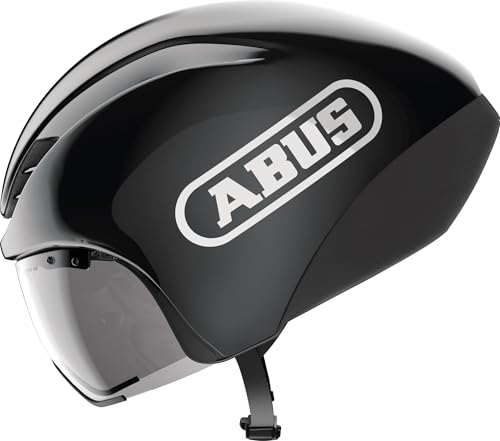 ABUS Zeitfahrhelm Gamechanger TT 1.1 - aerodynamischer Fahrradhelm für sportliches Fahren - Triathlon, Zeitfahren und Bahnradfahren - für Damen und Herren - Größe L, Schwarz ABUS Zeitfahrhelm Gamechanger TT 1.1 - aerodynamischer Fahrradhelm für sportliches Fahren - Triathlon, Zeitfahren und Bahnradfahren - für Damen und Herren - Größe L, Schwarz von ABUS