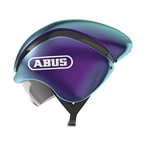 ABUS Zeitfahrhelm GameChanger TT - Aerodynamischer Fahrradhelm mit optimalen Ventilationseigenschaften für Damen und Herren - Lila, Größe L von ABUS