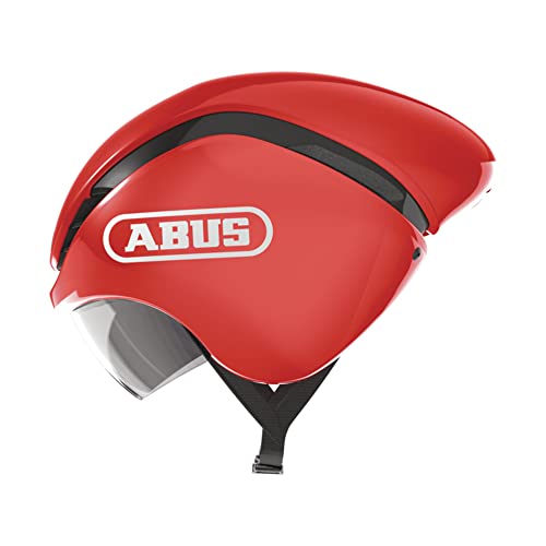ABUS Zeitfahrhelm GameChanger TT - Aerodynamischer Fahrradhelm mit optimalen Ventilationseigenschaften für Damen und Herren - Rot, Größe L ABUS Zeitfahrhelm GameChanger TT - Aerodynamischer Fahrradhelm mit optimalen Ventilationseigenschaften für Damen und Herren - Rot, Größe L von ABUS