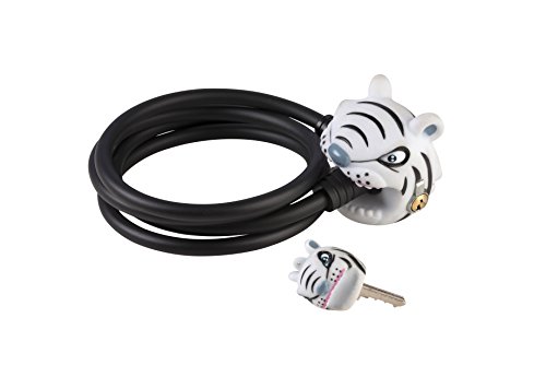 CrazySafety Tiger Fahrradschloss Unisex Kinder, Weiß CrazySafety Tiger Fahrradschloss Unisex Kinder, Weiß von ABUS